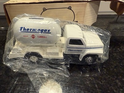 Vintage 1994 ERTL FORD PROPANE TRUCK BANK - THERMOGAS Graphics - Stock # H252