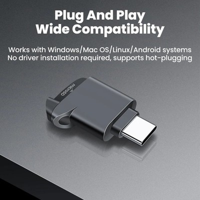 Mini Type-C 2.0 Card Reader TF Memory Card Reader USB C 2.0 External Storage Car