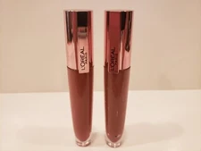 L'Oreal~Lot of 2~Glow Paradise Balm-in-Gloss w/ Pomegrante~#50 Feathery Fleur
