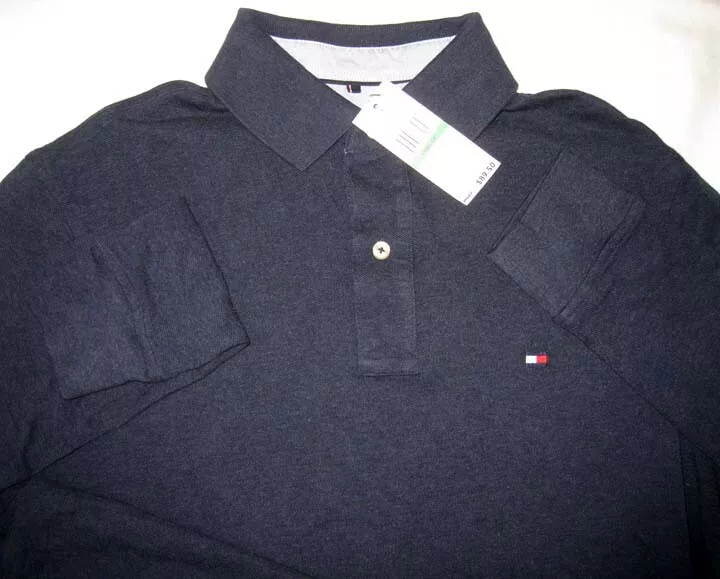 Tommy Hilfiger ® Fall Basics Navy Blazer Sleeve Polo LT Shirt New NWT | eBay