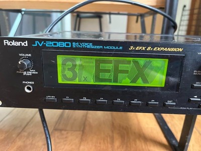 Roland JV-2080 Synthesiser Expandable Rack Mount MIDI Sound 