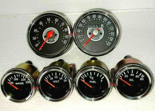 Smiths Kit- Elec Temp + Oil + Fuel + Volt+Speedometer +Tacho 80 mm B/C