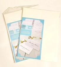 SET 2 Gartner Studios® Place Cards, Pearlized, 4" x 3", Ivory,  SPECIAL OCCASION