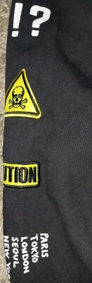 Rare Rue 21 Wasted Youth Limited Edition Black Denim Jean Jacket