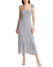 NWOT Reformation Nikita Midi Dress Floral Print In Bombay Size 4 $325