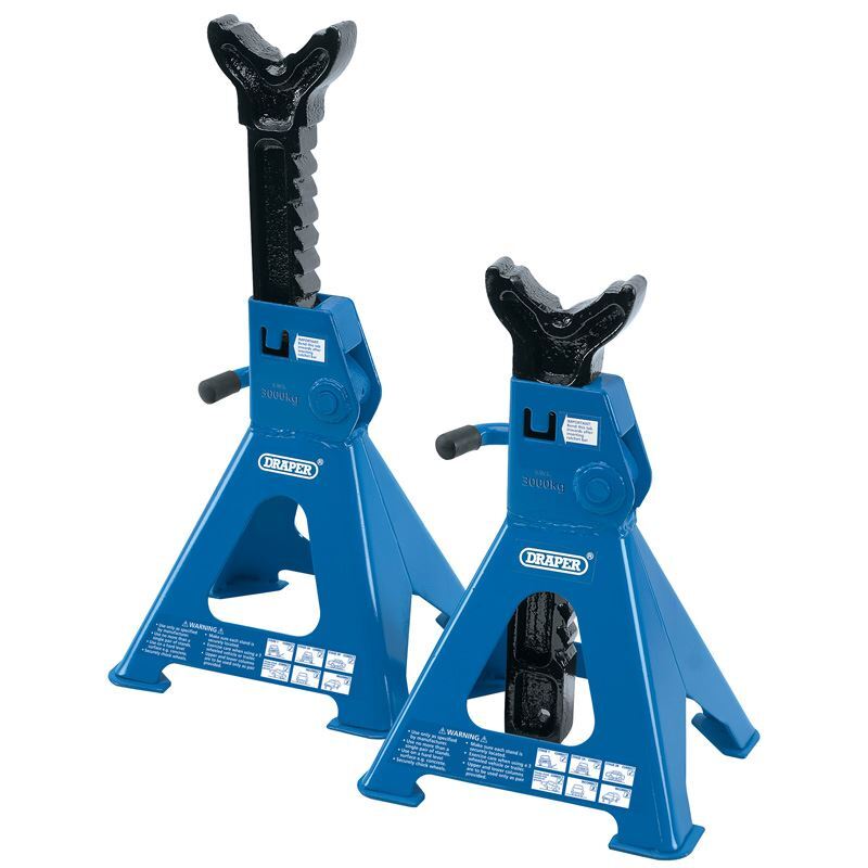 Draper 3 tonne Ratcheting Axle Stands (Pair) AS3000R