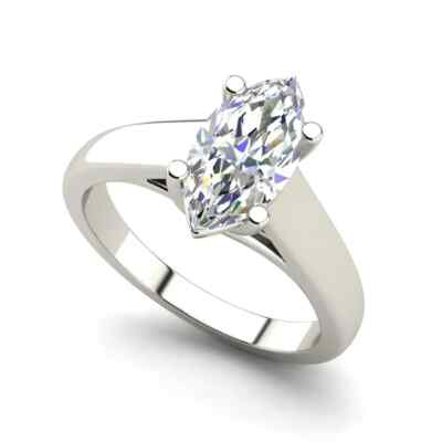 Certified 2.75ct Natural VS2/D Diamond Anniversary Ring 925 Sterling Silver
