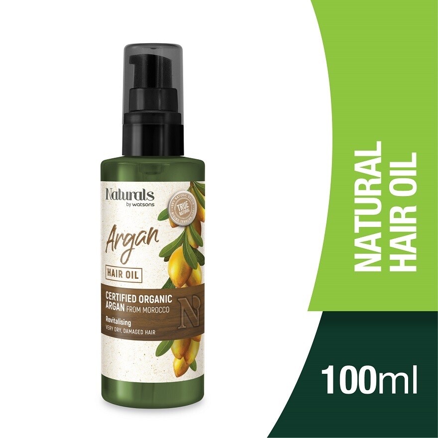 3X NATURALS BY WATSONS Argan Hair Oil 100ml Free Shipping