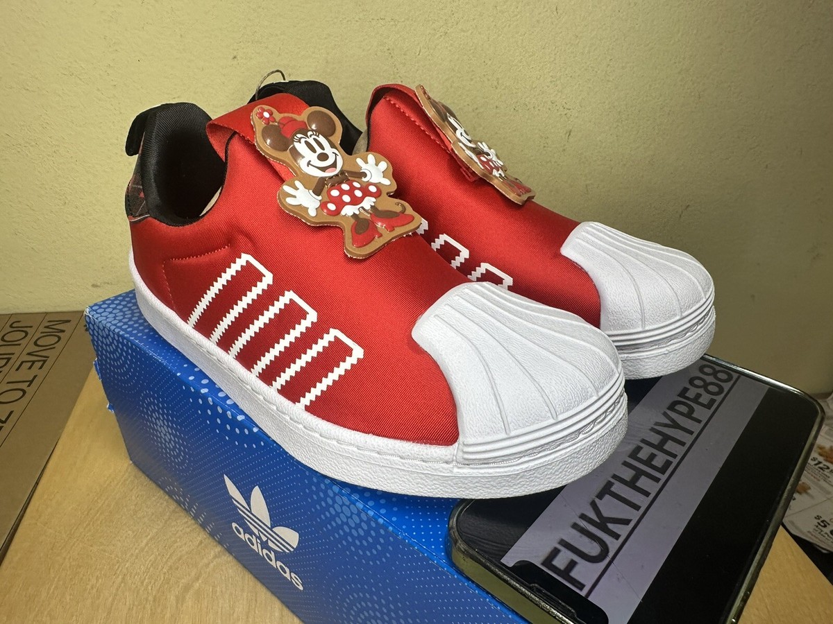 DS Adidas x Disney Superstar 360 C Minnie Slip-on Shoes HQ6684