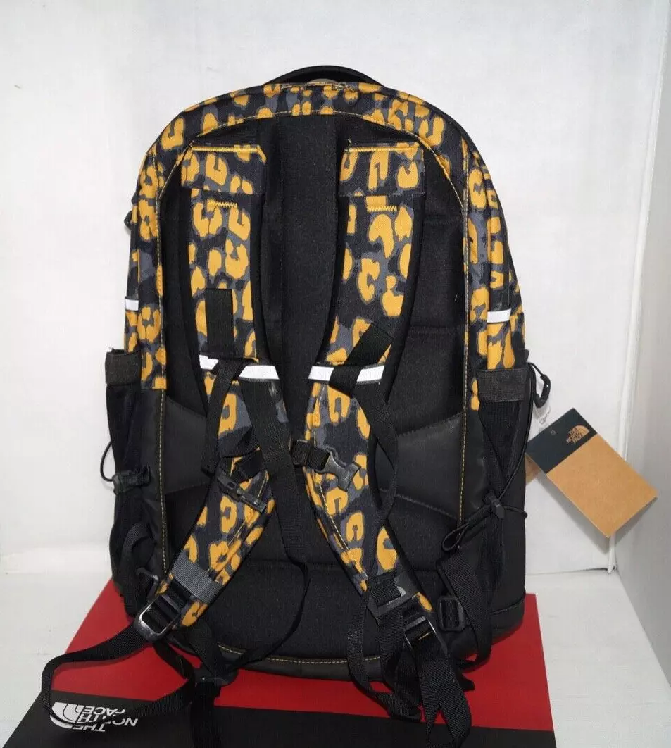Black and gold north face backpack sale