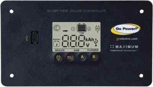 Go Power Go Power! GP-PWM-30-UL Solar Controller - 30A with Bluetooth