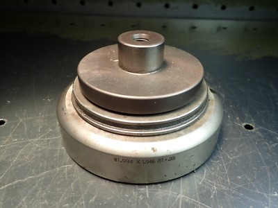 Wilson .994'' x 1.946'' +.006'' Turret Press Punch Die & Stripper Set 5'' Base, Used