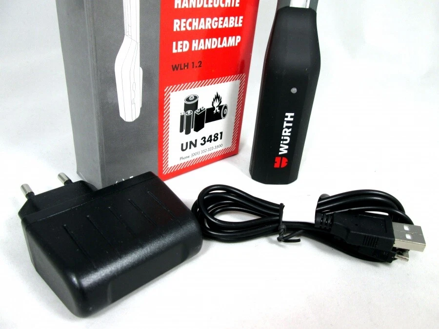 Würth Cordless LED Hand Lamp Workshop Lamp WLH1.2 100-320 Lum 1000 mAh + Magnet - Image 2 of 3