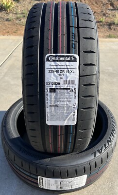 Set of TWO BRAND NEW 225/40ZR19 93Y Continental ExtremeContact