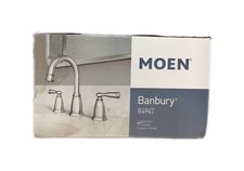 MOEN Banbury 8 in. Widespread Double Handle High-Arc Bathroom Faucet in Chrome