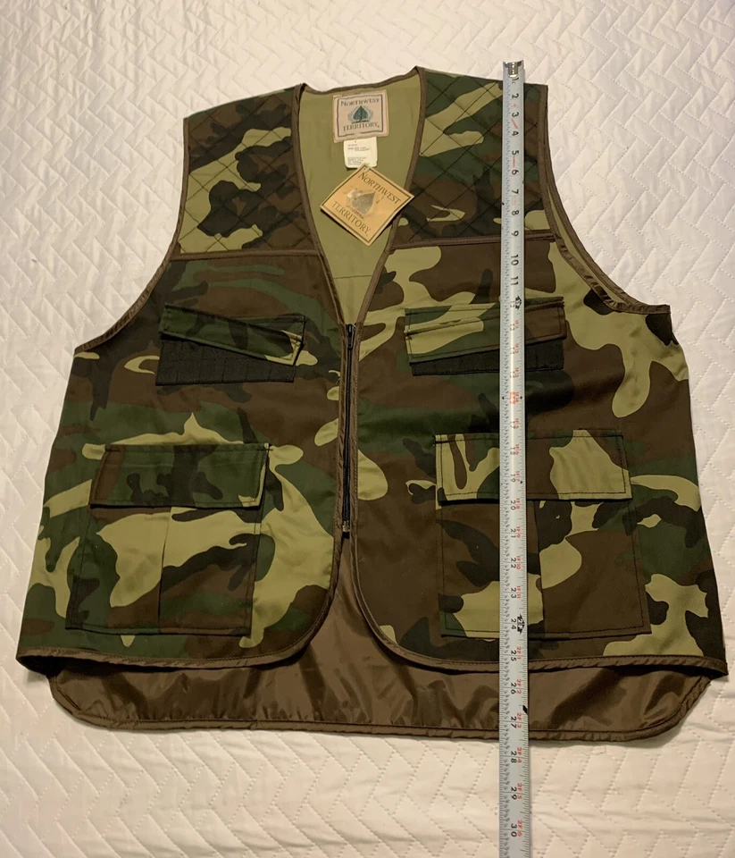 Northwest Territory Hunting Camo Vest Men's L Shotgun Shell Holder Pockets - Image 4 of 4