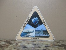 Lotto di (10) adesivi triangolari NASA / LERC / NOAA / ASDAR - alti 3 1/2" - nuovi