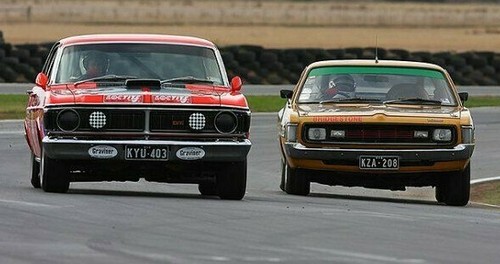FORD FALCON XW XY GT GS DRIVING LIGHT COVERS BLACK & WHITE CHECKERED PAIR - Picture 2 of 2
