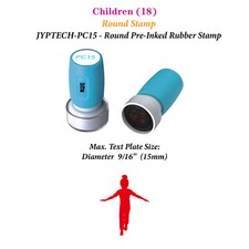 Children 18 Round Teacher Stamp JYP PC15 Pre-Inked Rubber Stamp