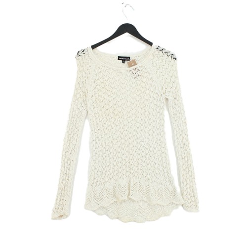 Warehouse Womens Jumper 10 Cream Blend 
