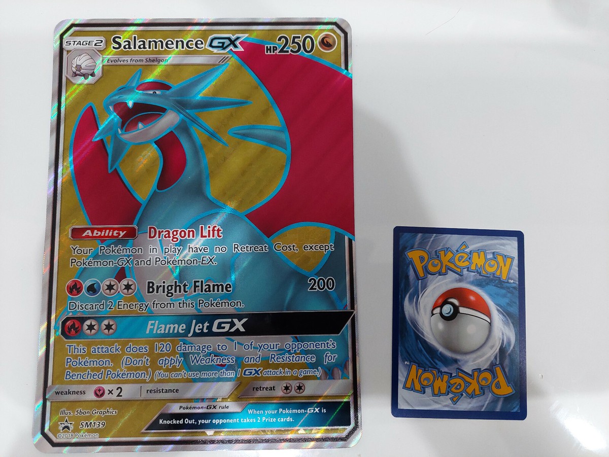 Pokemon TCG Black Star Promo - Salamence GX SM139 (Jumbo) | eBay