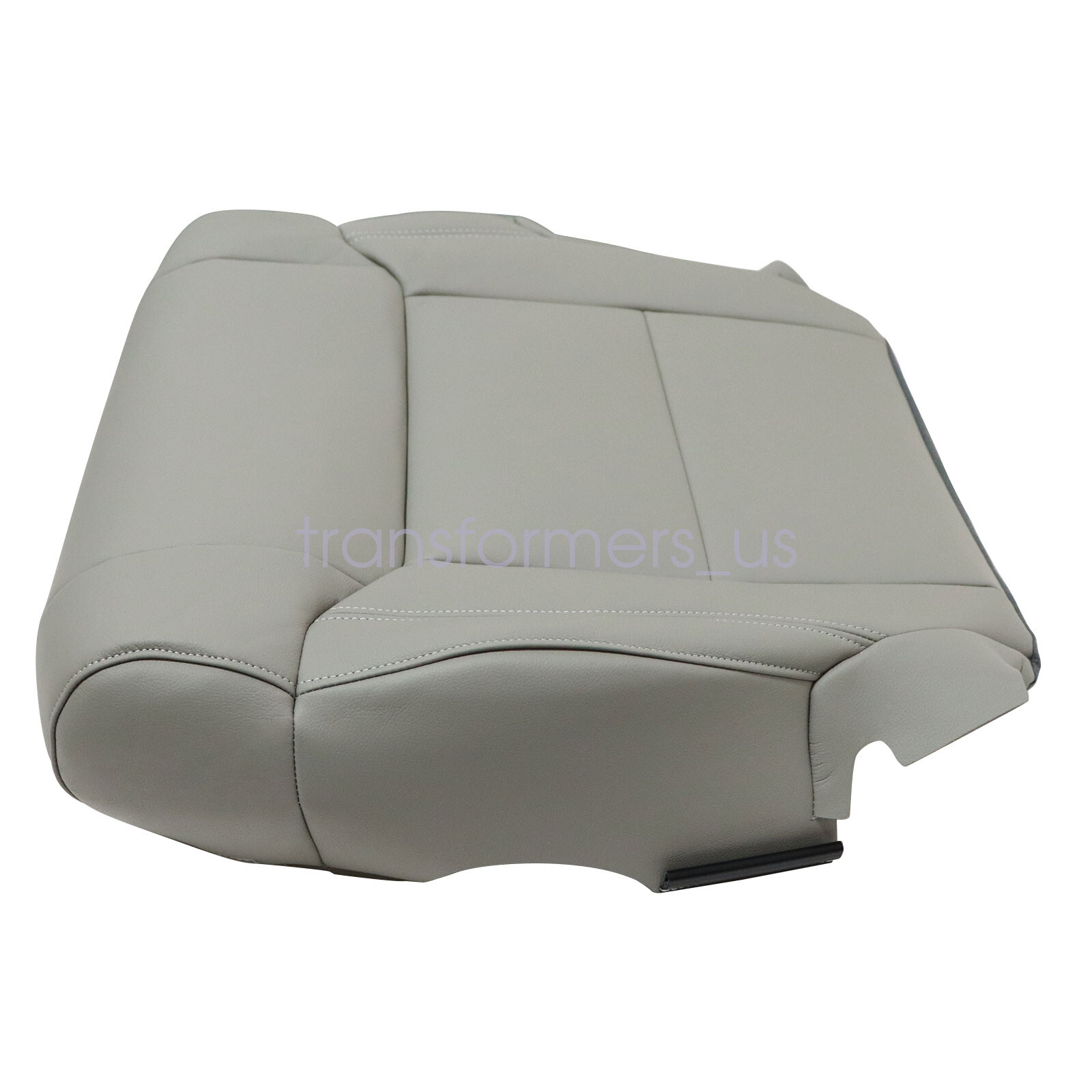 For 2014 to 2020 Toyota Tundra Driver Bottom Replacement Leather Seat Cover Gray