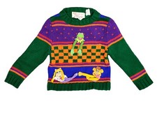 RARE!!! 1981 Ruth Scharf Muppets Knit Crew Neck Sweater Size - T4