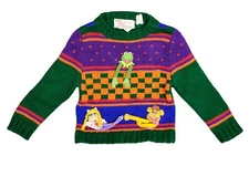 RARE!!! 1981 Ruth Scharf Muppets Knit Crew Neck Sweater Size - T4