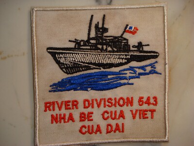 US NAVY RIVER DIVISION 543 NHA BE CUA VIET CUA DAI, VIETNAM WAR PATCH