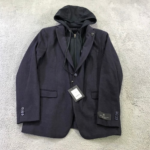 John Varvatos Blazer Mens 42 R Sport Coat Varick Hoodie Tie Off Marlane Jacket