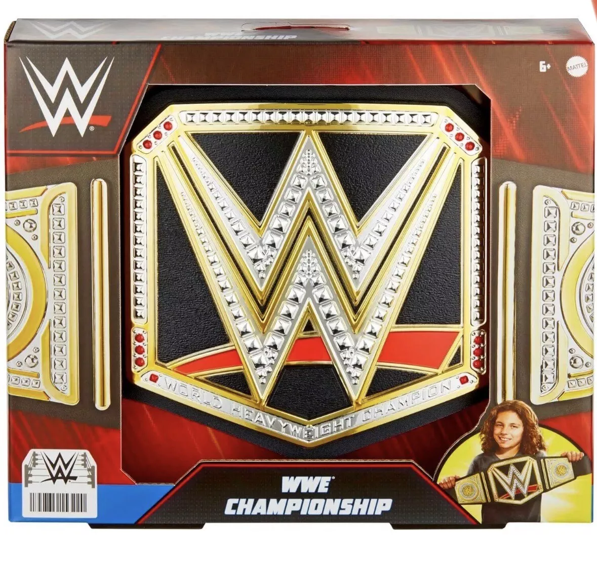 WWE Championship Role Play Kids Title Belt, Authentic Styling with  Adjustable Belt Ages 6 Years Old & Up ( Exclusive)