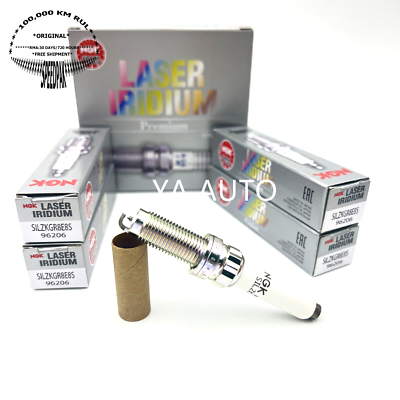 #ad #ad Spark Plug Laser Iridium High Ignitability NGK 96206 SILZKGR8E8S 4 Pcs for X1 $47.99