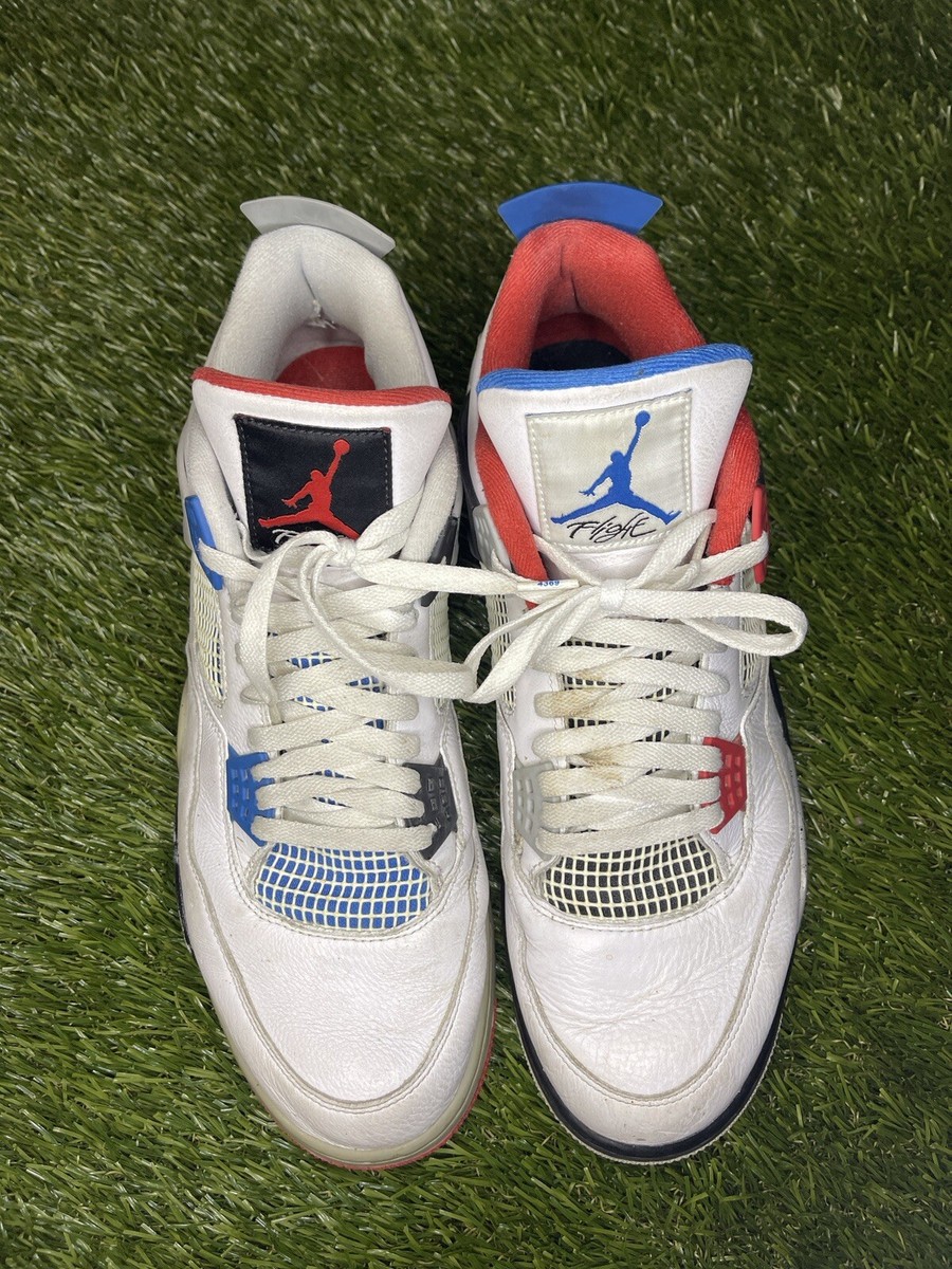 Nike Air Jordan 4 What The 4 Sz 14 Retro 100% Authentic Sneaker no