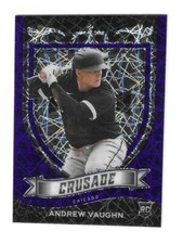 2021 Panini Chronicles Crusade Baseball Andrew Vaughn Blue Velocity Rookie Card