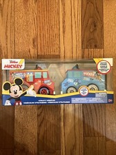 BNIB Disney Junior Mickey Mouse 2 Pack Utility Vehicles Mobile SK8 Shop Hot Dog