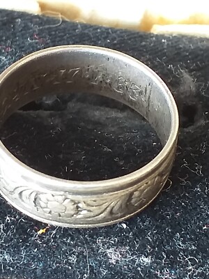 ハンドメイドリング1963 Vintage 1963 Sterling Silver 925 Band Ring UK N, US 6 1/2