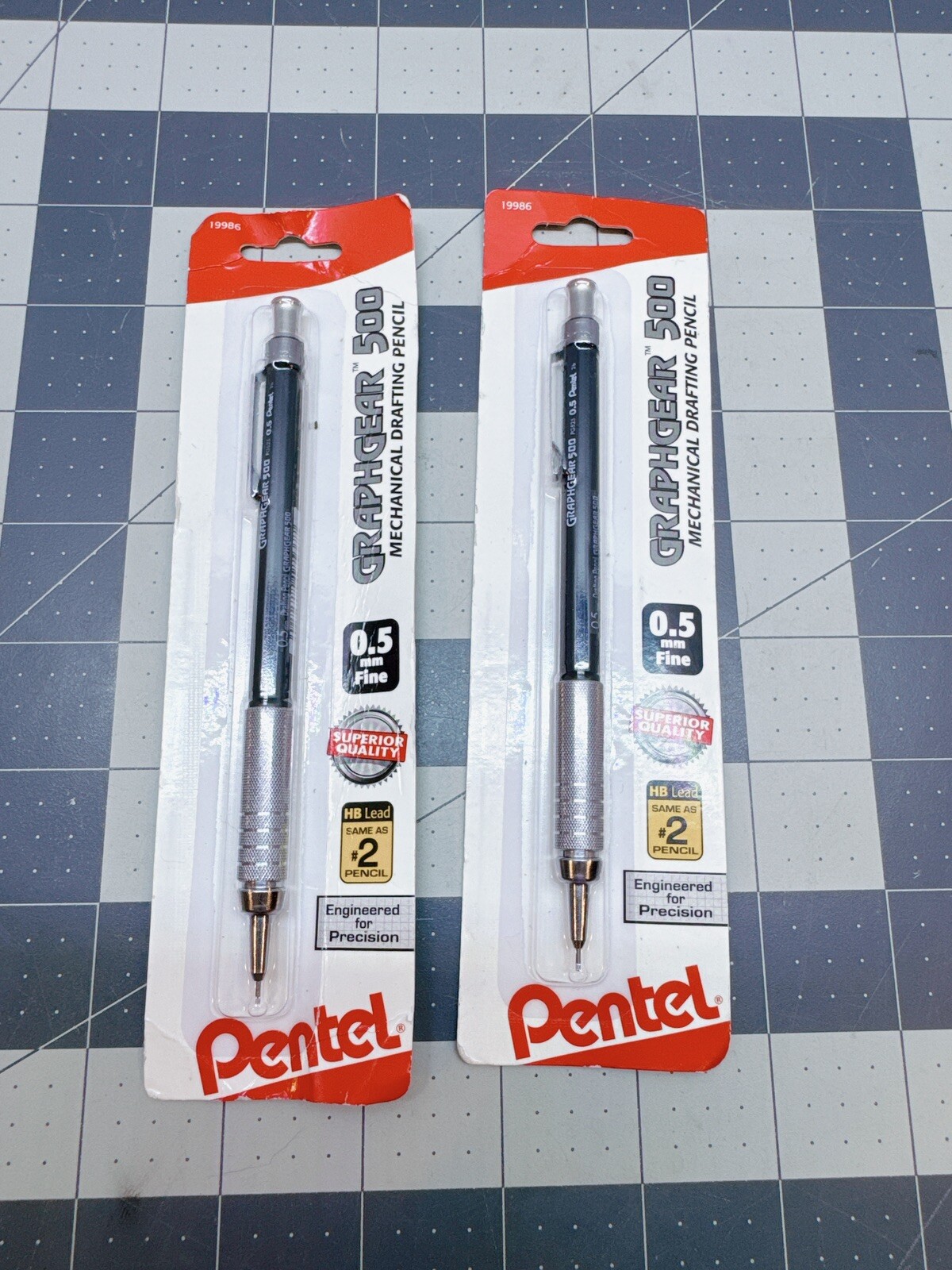 Mecanical Pencil Mine Per Matita Meccanica Pentel Ain Stein - 0.5 Mm 2B,  Confezione Da 3 Pack (40 Mine Cadauno) Mine Matita Pentel Ain Stein, image size:1200x1600