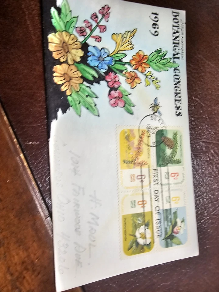 USPS FDC HAND PAINTED BY HERMAN MAUL BOTANICAL CONGRESS 1969 - Image 4 of 4