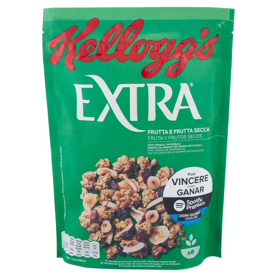 Kellogg's Extra Trockenfrucht Müsli Integrallenker Schleifen D' Avena 375g - Bild 2 von 4
