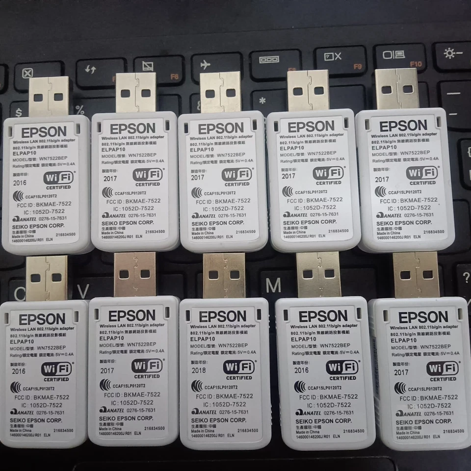 Used ELPAP10 Wireless LAN Card USB Wi-Fi Adapter WN7522BEP FOR EPSON - Image 4 of 4