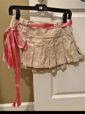 Vintage Abercrombie Fitch Mini Pleated Khaki Skirt