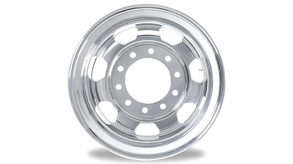 22.5 x8.25 KENWORTH BIGGER HOLE STYLE High Mirror Polish Premium Forged Aluminum - Image 2 of 2