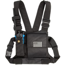 Radio Chest Harness with Reflective Strips Shoulder Holster Radio Vest Holder...