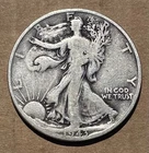 1943-D Walking Liberty Half Dollar 90% Silver Used Circulated US Coin