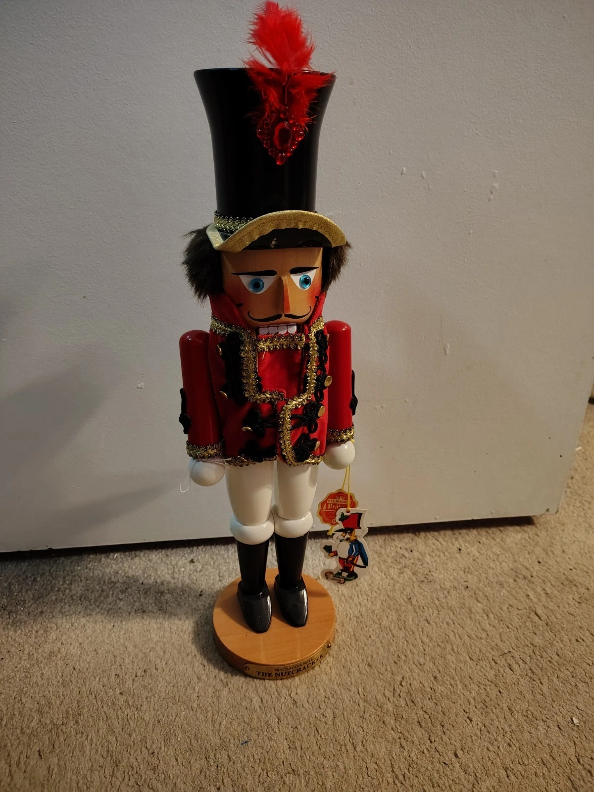 Steinbach Wooden NC The Nutcracker 19 Inches Signed By Karla Steinbach