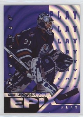 1997-98 Pinnacle Epix Purple Play Curtis Joseph #E17 2d8