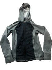 Fila Sport Med Black Polyester Blend Spring/ Fall Hooded Jacket Sporty