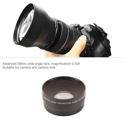 JSR 1151 Advanced 58MM 0.45X Wide Angle Macro Lens Fit For All 58MM Diameter CB