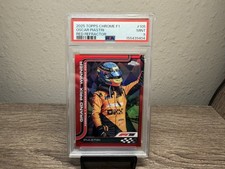 2025 Topps Chrome F1 #105 Oscar Piastri Red Refractor PSA 9