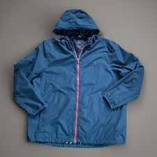 Chaqueta de Lluvia Joules Right As Rain Reciclada Embalable Azul Marino XXL Con Capucha